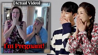 Koreans React to Heartwarming US Pregnancy Announcement [upl. by Lahcar]