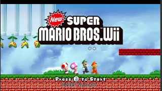 NSMBW Custom Level Mario Custom Level  New Super Mario Bros Wii [upl. by Atirac]