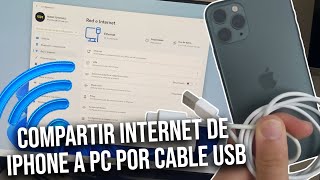 Compartir Internet de iPhone a PC por Cable USB [upl. by Anigue59]