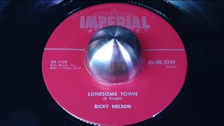 RICKY NELSON  LONESOME TOWN 1958 [upl. by Latsirc]