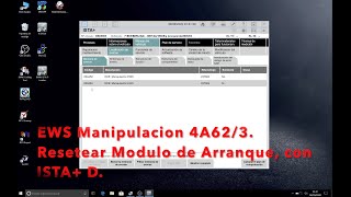 ISTA D Resetear EWS Manipulación 4A624A63 [upl. by Osi]