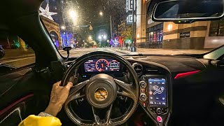 LATE NIGHT MCLAREN 720S DRIVE POV [upl. by Ellehcil]