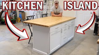 Easy Diy Kitchen Island Tutorial  Stepbystep Guide [upl. by Noyk]