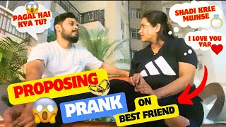 Proposing Prank on Best Friend🤣 Went Wrong prank Himani Sachan Vlogs [upl. by Balliol]