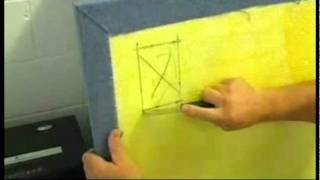 How To Make Cutouts on an Acoustical Wall Panel [upl. by Ianaj347]