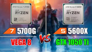 Обзор AMD Ryzen 5700G Сравнение Vega 8 vs GTX 1050 Ti и 5700G vs 5600X [upl. by Eiramanig]