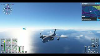 Pantelleria  Sigonella su Microsoft Flight Simulator 2020 Boeing C17 [upl. by Orimar779]