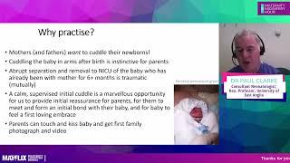 64 Professor Paul Clarke  Delivery room cuddles for preterm babies MidwiferyHour [upl. by Belden]