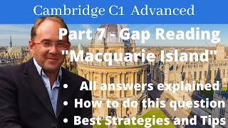 Cambridge C1 AdvancedCAE  Reading Part 7 quotGapped Textquot  full explanation of all the answers [upl. by Myrt]