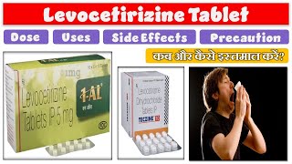 LEVOCETIRIZINE TABLET IP 5mg  Levocetirizine  Uses  Side Effects  Dose  1 All 5mg [upl. by Lleinad626]