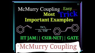 Name Reaction  McMurry Coupling Reaction Important Examples [upl. by Ecirpac417]