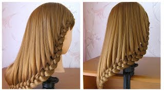 Coiffure simple cheveux mi long  long ♡ Tuto coiffure avec tresse ♡ facile à faire [upl. by Anear524]