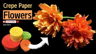 DIY Crepe Paper Flowers ArtWini [upl. by Serene]