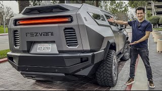 700 000 REZVANI VENGEANCE  810 HP Test drive and full review Road legal military truck [upl. by Eleirbag]