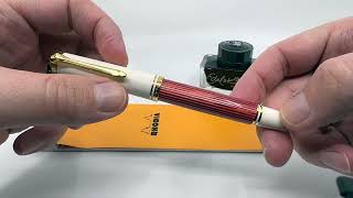 A Look At The Pelikan M600 RedWhite Special Edition Fountain Pen 2023 [upl. by Sarah]