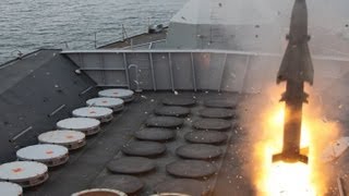 Navy Sea Wolf Missile Firing [upl. by Jeramie]