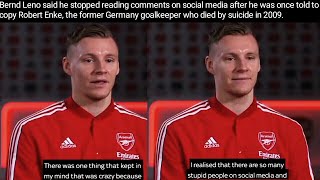 Bernd Leno Interview [upl. by Ynnav]