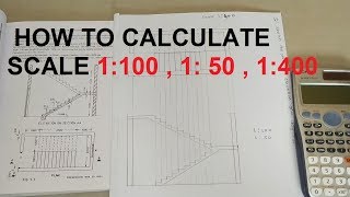 USE OF SCALE IN DRAWING  HOW TO CALCULATE SCALE 1100  150  1400 [upl. by Ban826]