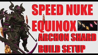 WARFRAME Speed Nuke Equinox Archon Shard Build [upl. by Sung650]