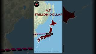 Top Five Richest countries in the world in 2024  with Map animation shorts youtubeshorts map [upl. by Dadelos]