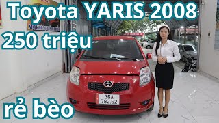 Chi tiết Toyota YARIS 2008  250 củ [upl. by Daniala]