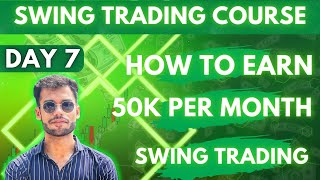 How To Earn 50K Per Month in Swing Trading  DAY 7  Swing Trading Free Course  SWING KING [upl. by Joanne]