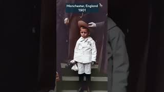 OLD footage from Manchester colorized by AI🔥 history oldfootage colorized [upl. by Nilrak192]