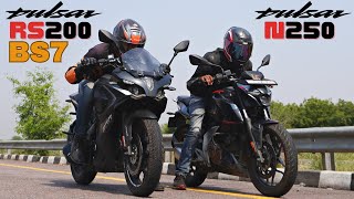 2023 Bajaj Pulsar RS200 BS7 vs Pulsar N250 Drag Race [upl. by Imer280]