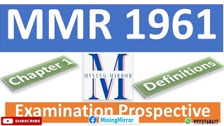 MMR 1961 Chapter 1  Definitions  For Mate Foreman Blaster 2nd Class 1st Class amp Professionals [upl. by Llieno]