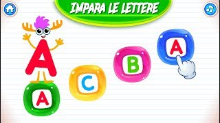 Impariamo le lettere ABC  Gioco educativo per bambini italiano [upl. by Arikihs389]