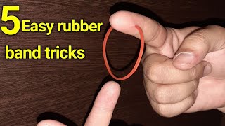 5 VISUAL Rubber Band Tricks Anyone Can Do  Revealed [upl. by Kasevich257]