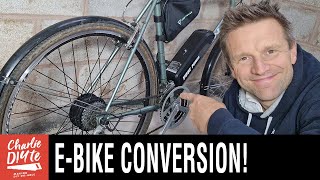 How to DIY Convert an Old Bike to ELECTRIC  with the Yosepower Ebike Conversion Kit [upl. by Aitnauq]