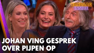 Johan ving gesprek over pijpen op Ik heb blozend in mn kleedkamer gezeten  VANDAAG INSIDE [upl. by Sassan]