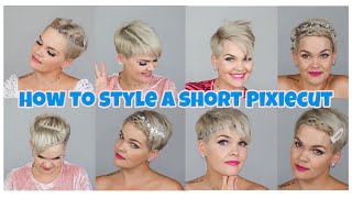 How to style a short Pixiecut 2  12 ways to style short hair Salirasa [upl. by Ubana]