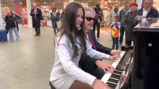 Boogie Woogie Queen Gets A Police Escort To The Piano [upl. by Leitman]