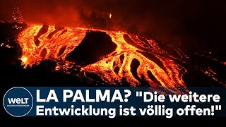 VULKANAUSBRUCH AUF LA PALMA Sorge auf Kanareninsel quotDie weitere Entwicklung ist noch völlig offenquot [upl. by Nednarb]