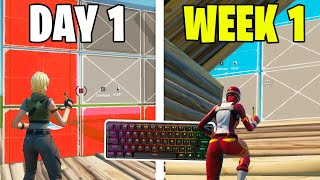 21 WEEK Fortnite Keyboard and Mouse Progression Controller to KBM  Handcam [upl. by Thirza]