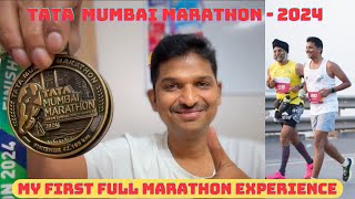 TATA MUMBAI MARATHON 2024 EXPERIENCE  TELUGU  TMM 2024 [upl. by Anonyw816]