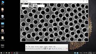 How to measure the surface porosity and SD of a nanoporous surface using ImageJ software [upl. by Lucho505]