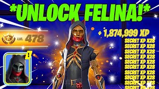 THE NEW BEST Fortnite SEASON 4 CHAPTER 5 AFK XP GLITCH In Chapter 5 HOW TO GET FELINA FREE [upl. by Akiemaj707]