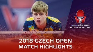 Truls Moregard vs Darko Jorgic  2018 Czech Open Highlights U2114 [upl. by Nepsa496]