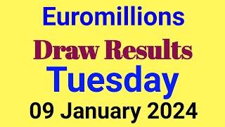 Euromillions Draw Live 09 January 2024  Euromillions Live Tonight Results [upl. by Anomas]