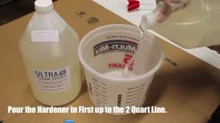 UltraClear Epoxy Mixing Video [upl. by Harimas]