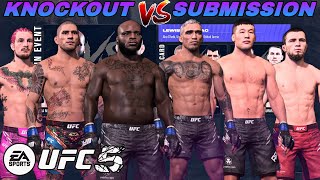 WHAT IF THE UFC HAD KNOCKOUT ARTIST vs SUBMISSION ARTIST UFC CARD EA Sports UFC 5 [upl. by Deth381]