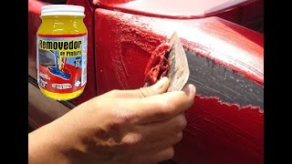 COMO USAR REMOVEDOR DE PINTURA AUTOMOTRIZ [upl. by Tenay]