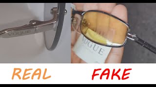 Vogue sunglasses real vs fake How to spot fake Vogue eyewear [upl. by Oigile]