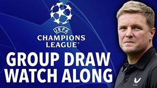 LIVE  CHAMPIONS LEAGUE  GROUP DRAW  WATCH ALONG [upl. by Haas281]