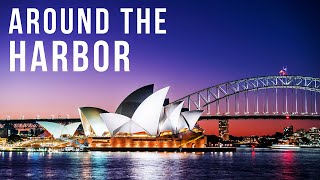 Around the Harbor  Timelapse  Aerial Footage  Sydney Australia 4K [upl. by Neeven]