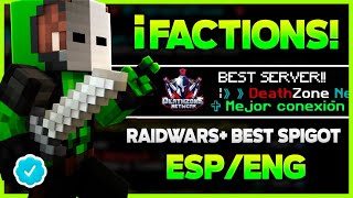 🏆 Servidor FACTIONS 2024 👈  BEST SPIGOT  CANNONS   17  119  No Premium  Java y Bedrock🔱 [upl. by Yahs]