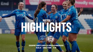 Stockport County Ladies Vs FC United of Manchester  Match Highlights  100324 [upl. by Ivonne]